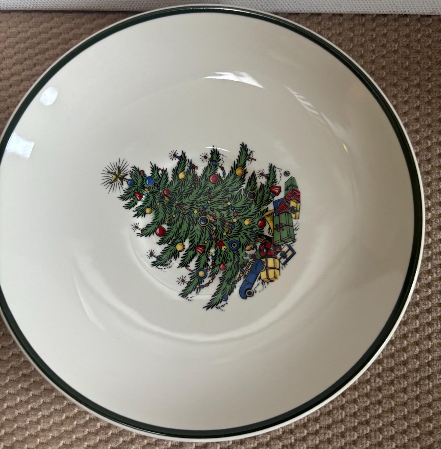 Vintage Saucer Plate Christmas Tree Plate by Cuthbertson Made in England Lover Antiques and Vintage