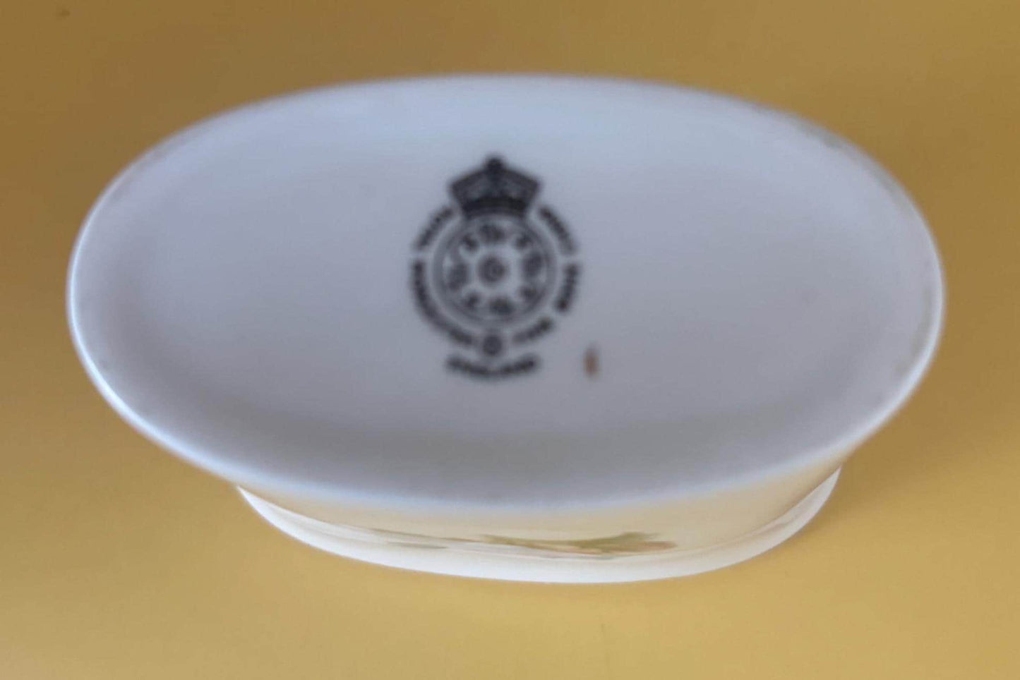 Vintage Royal Worcester of England Porcelain Toothpick Holder Hand Painted Violets Pattern Fine Bavarian China Lover Antiques and Vintage
