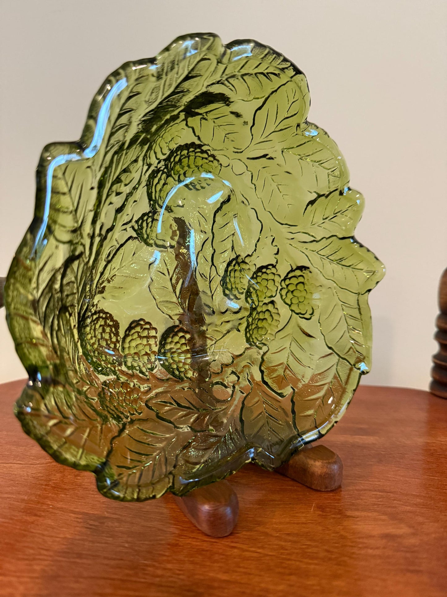 Green Glass Bowl Trinket Dish Avocado Home Decor Unique Gift for Her Green Trinket Dish