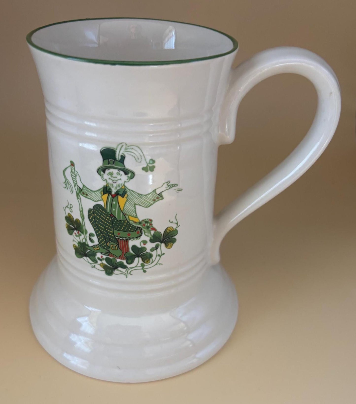 Vintage Cuthbertson Irish Mug: Ceramic Stein, Made in England