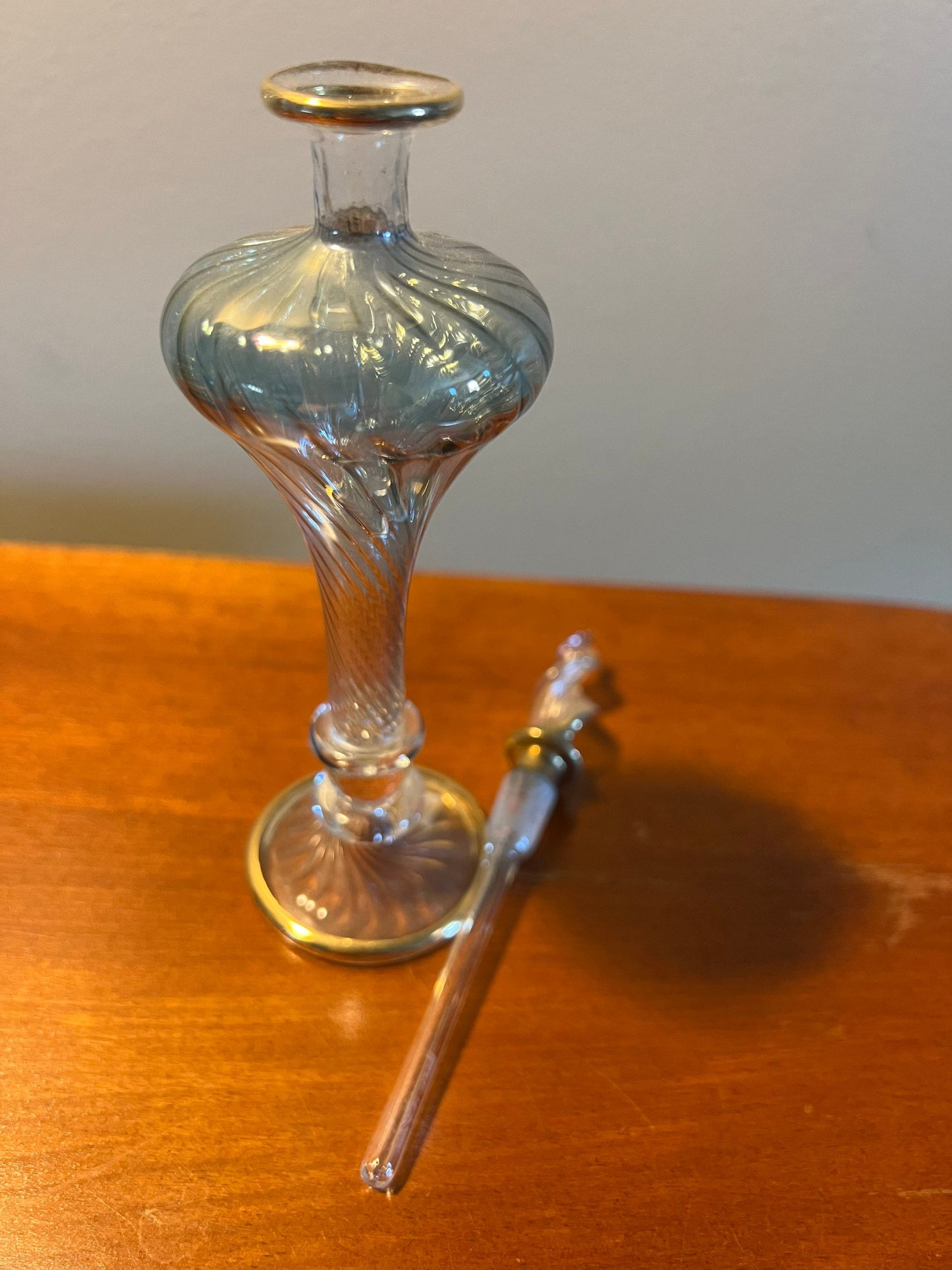 Vintage Perfume Bottle Collection of 6 Decanter, Gold Lined, Glass Art, Pretty Bottles,  Artsy, Lover Antiques and Vintage