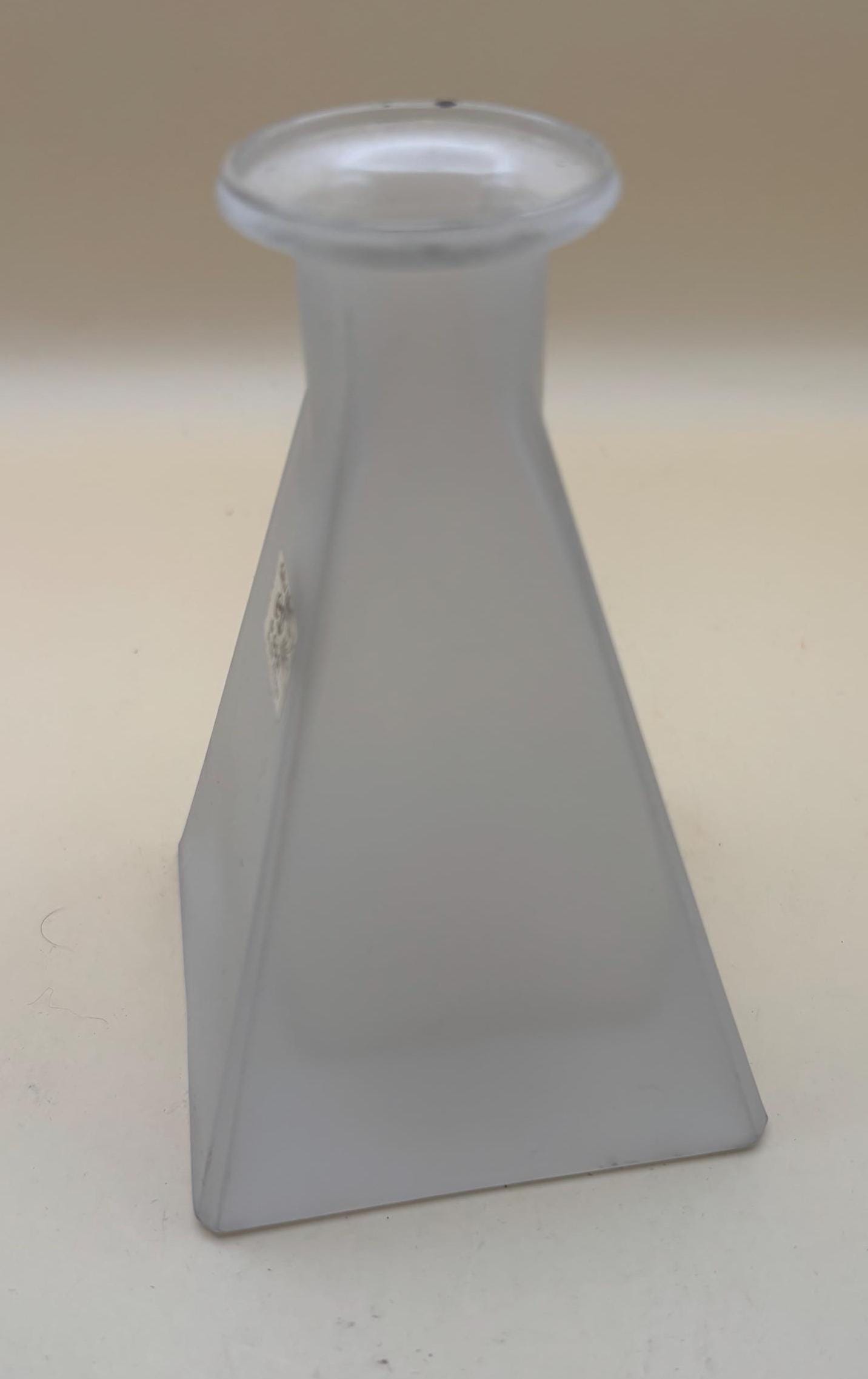 Vintage Cristalli D'oggi Erlenmeyer Flask Made of 24% Lead Lover Antiques and Vintage