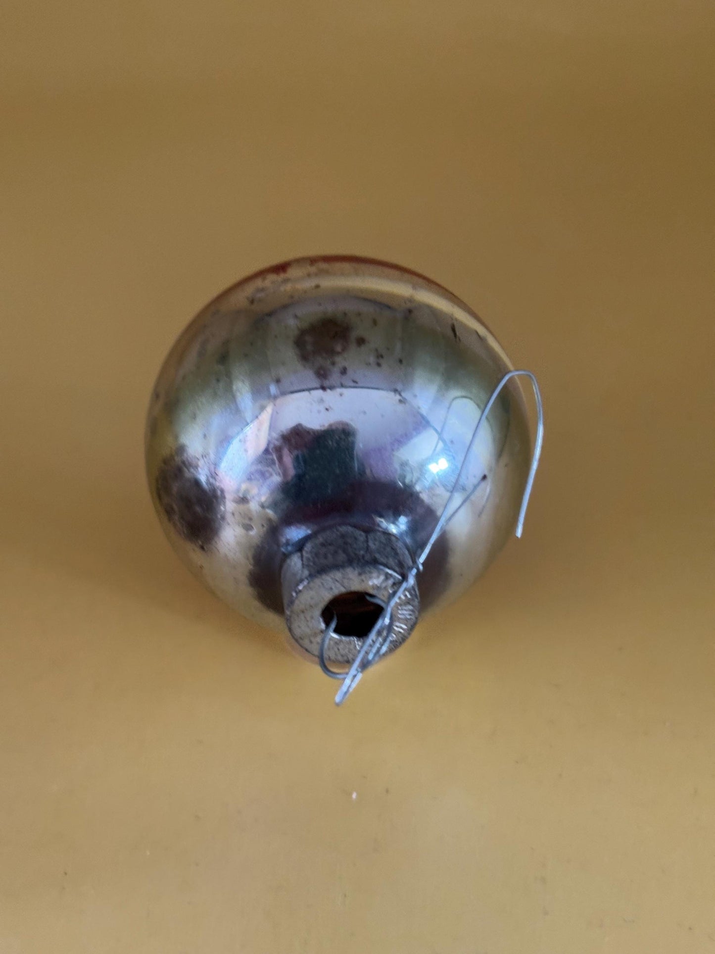 Shiny Brite Striped Ball Ornament Circle Circa 1940’s Lover Antiques and Vintage