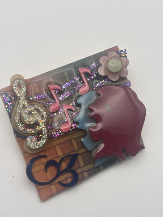 Vintage Lucinda Music Pin: Lover Antiques Collectible