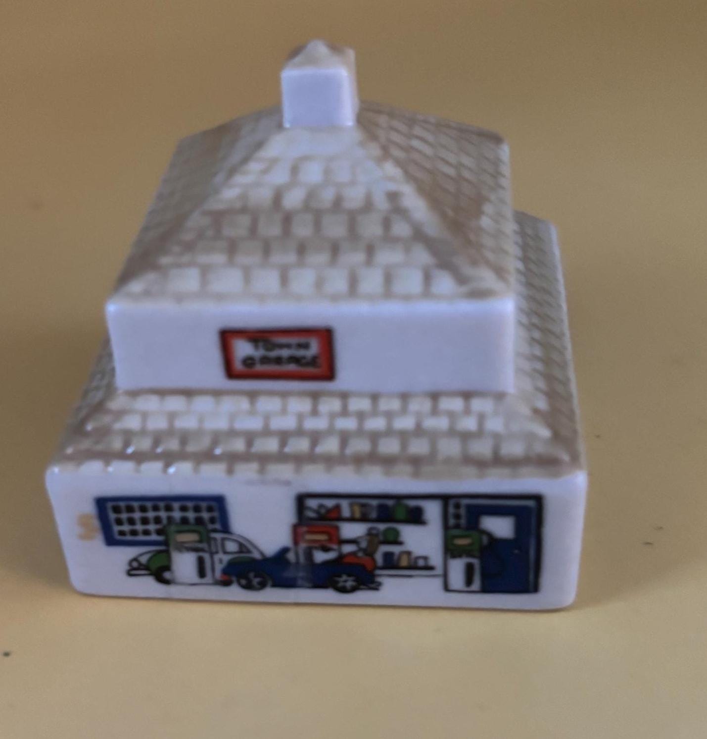 Vintage Wade Town Garage Whimsey in the Vale Miniature Porcelain Building Lover Antiques and Vintage