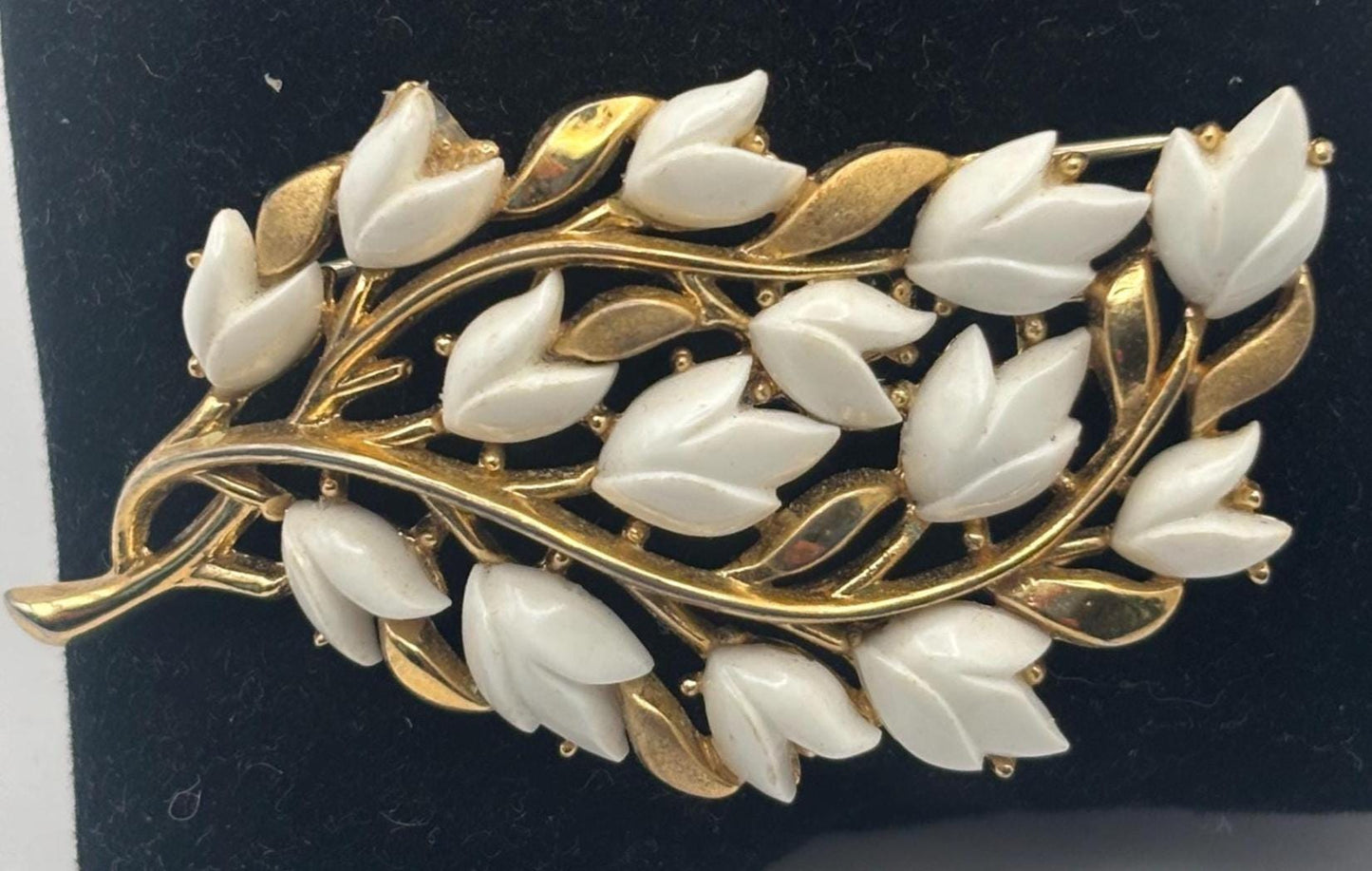 Crown Trifari Tulip Flower Brooch, by Alfred Phillipe