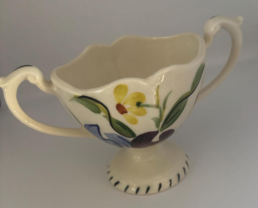 Blue Ridge Southern Pottery Open Sugar Bowl, Lover Antiques and Vintage