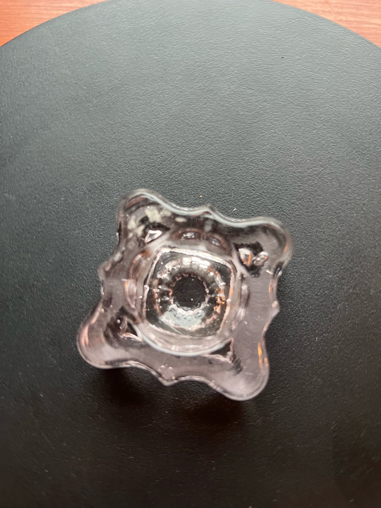 Vintage Pink Glass Salt Cellar: Hand Pressed Small Dish