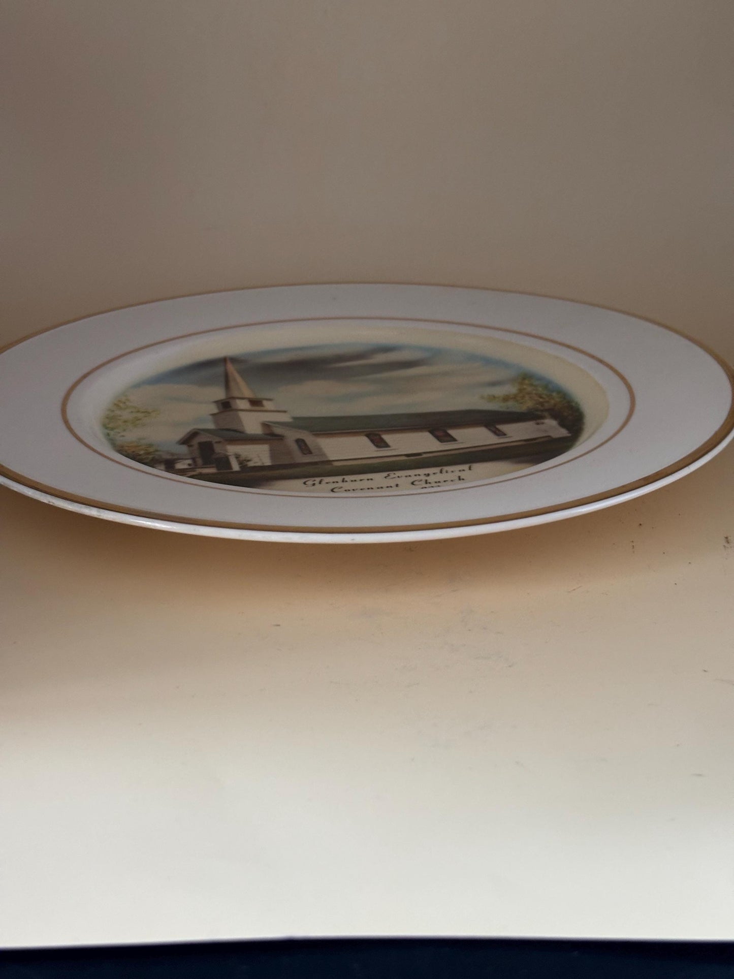 Commemorative Plate of Glenburn Church, Lover Antiques and Vintage