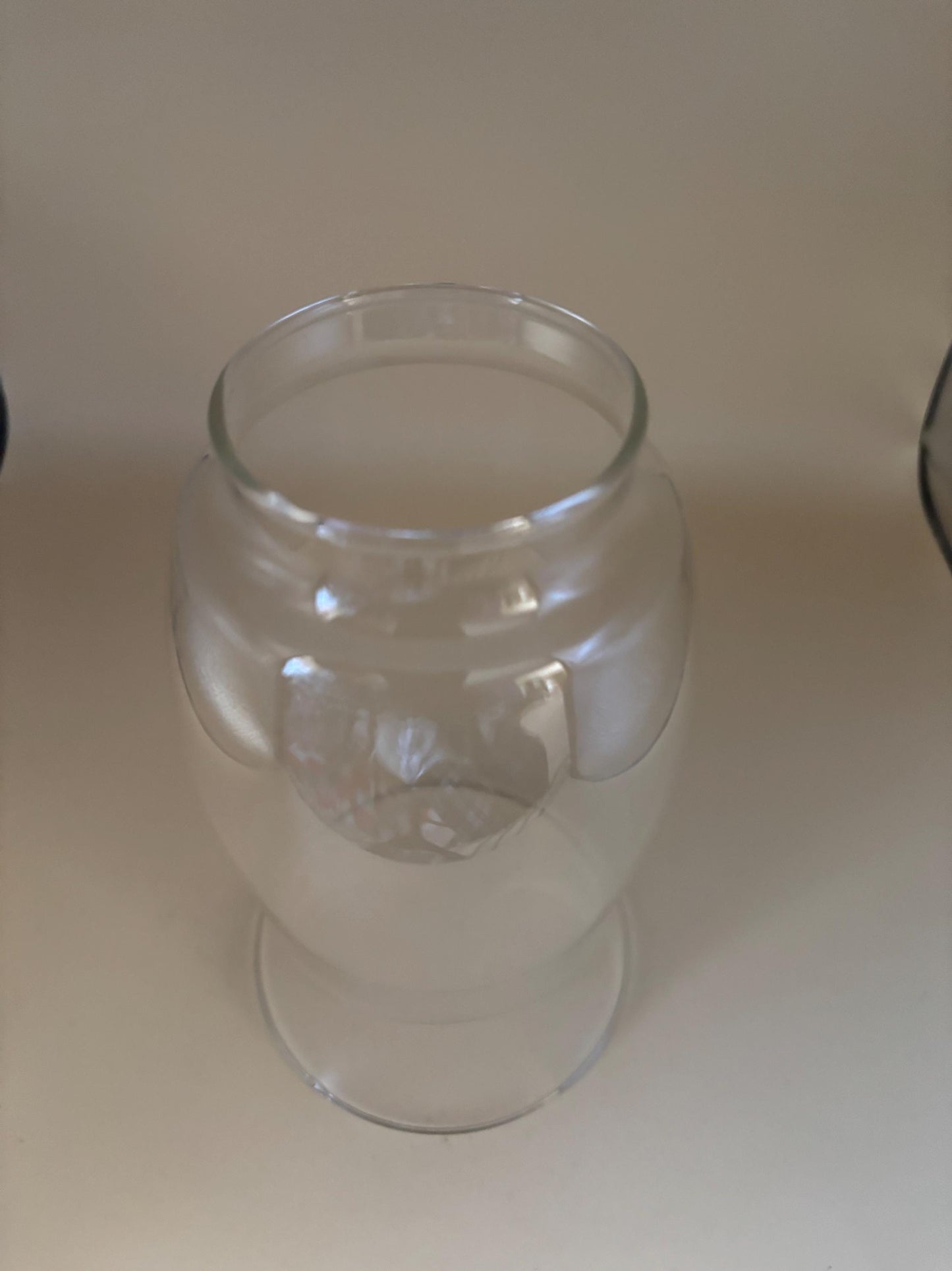 Vintage Glass Hurricane Shade Lover Antiques and Vintage