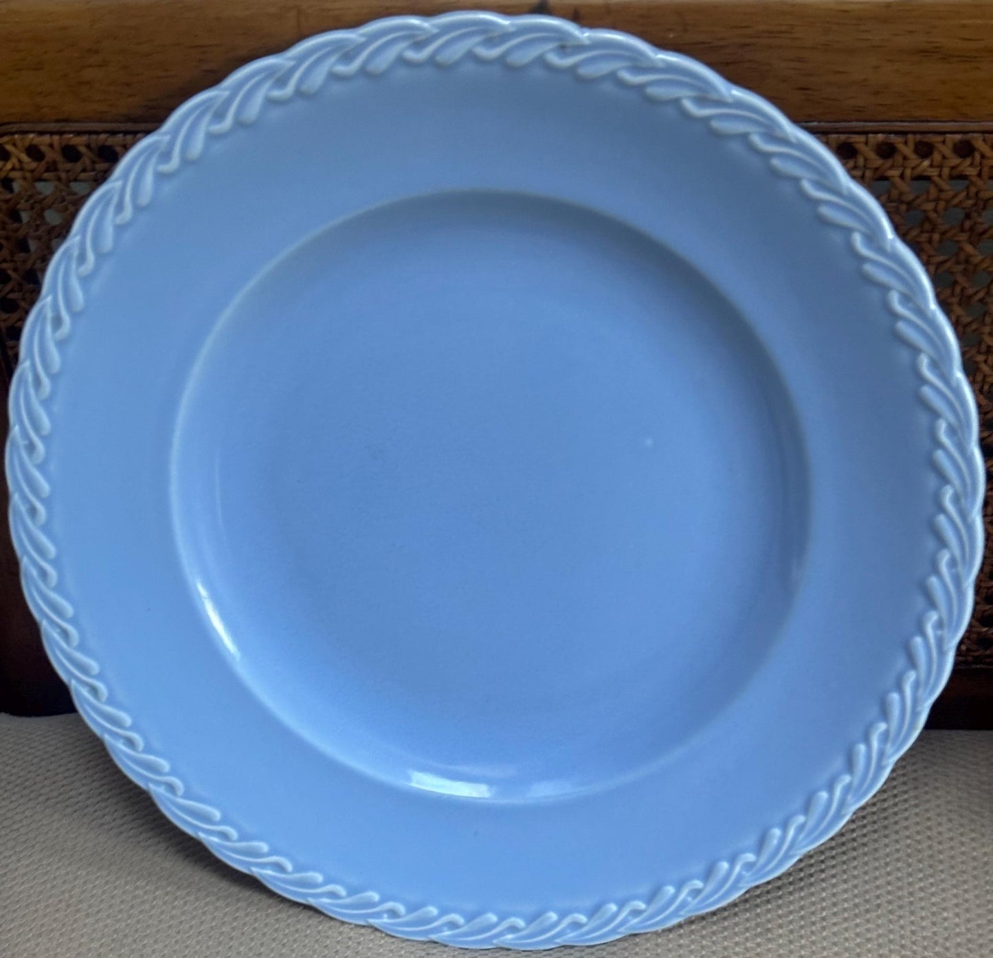 Vernon Kilns Native California Blue Large Platter, Delphine Blue Collection, Lover Antiques and Vintage