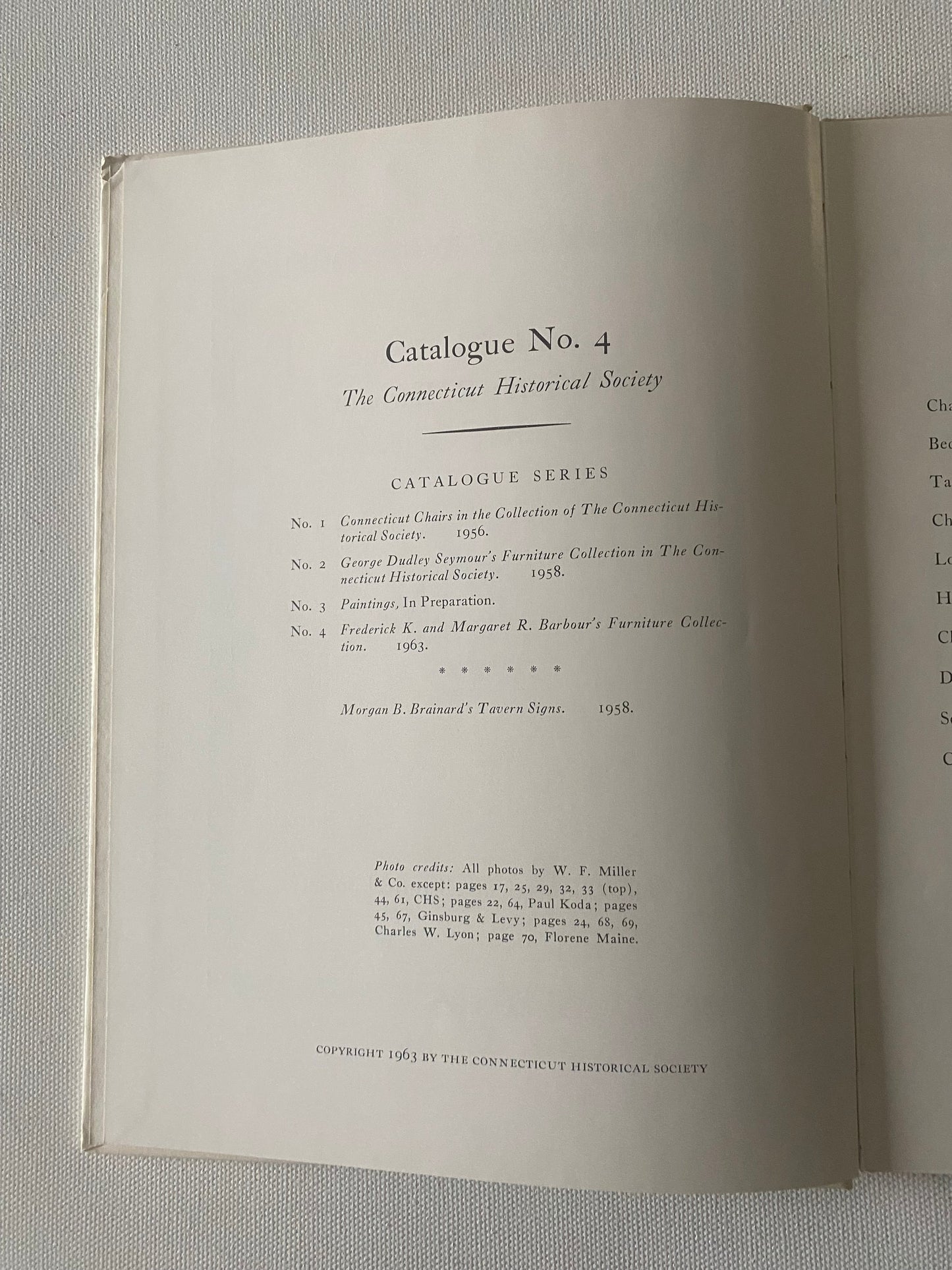 Frederick K. & Margaret R. Barbour’s Furniture Collection Book, Connecticut Historical Society Guide
