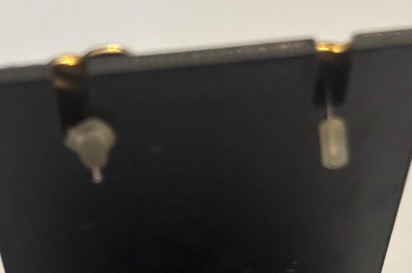 Vintage Square Gold Horizontal Ribbed Earrings, Lover Antiques and Vintage