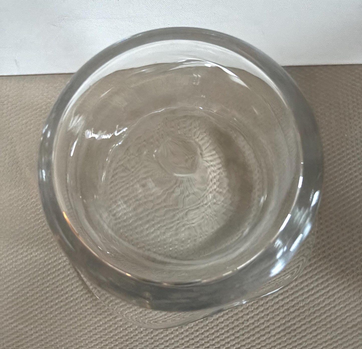 Vintage Hand Blown Clear Glass Hat Vase - Lover Antiques