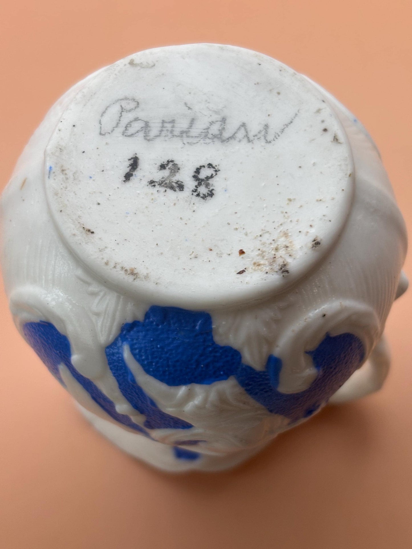 Antique Bennington Parian Pitcher with Handle Number 128 Minto Porcelain Lover Antiques and Vintage