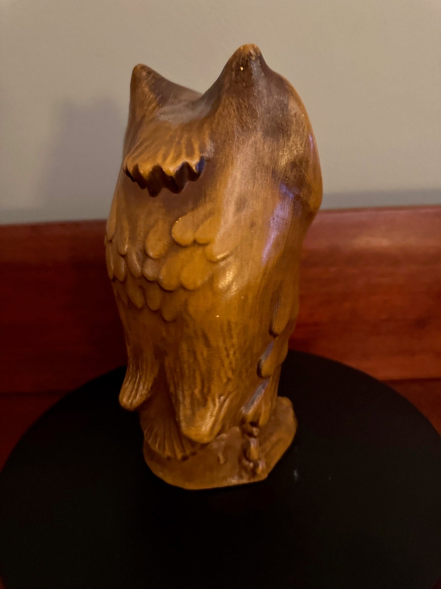 Vintage Haeger Winking Owl Coin Bank #8036, Brown Owl Bank, Winking Owl Figurine, Lover Antiques and Vintage