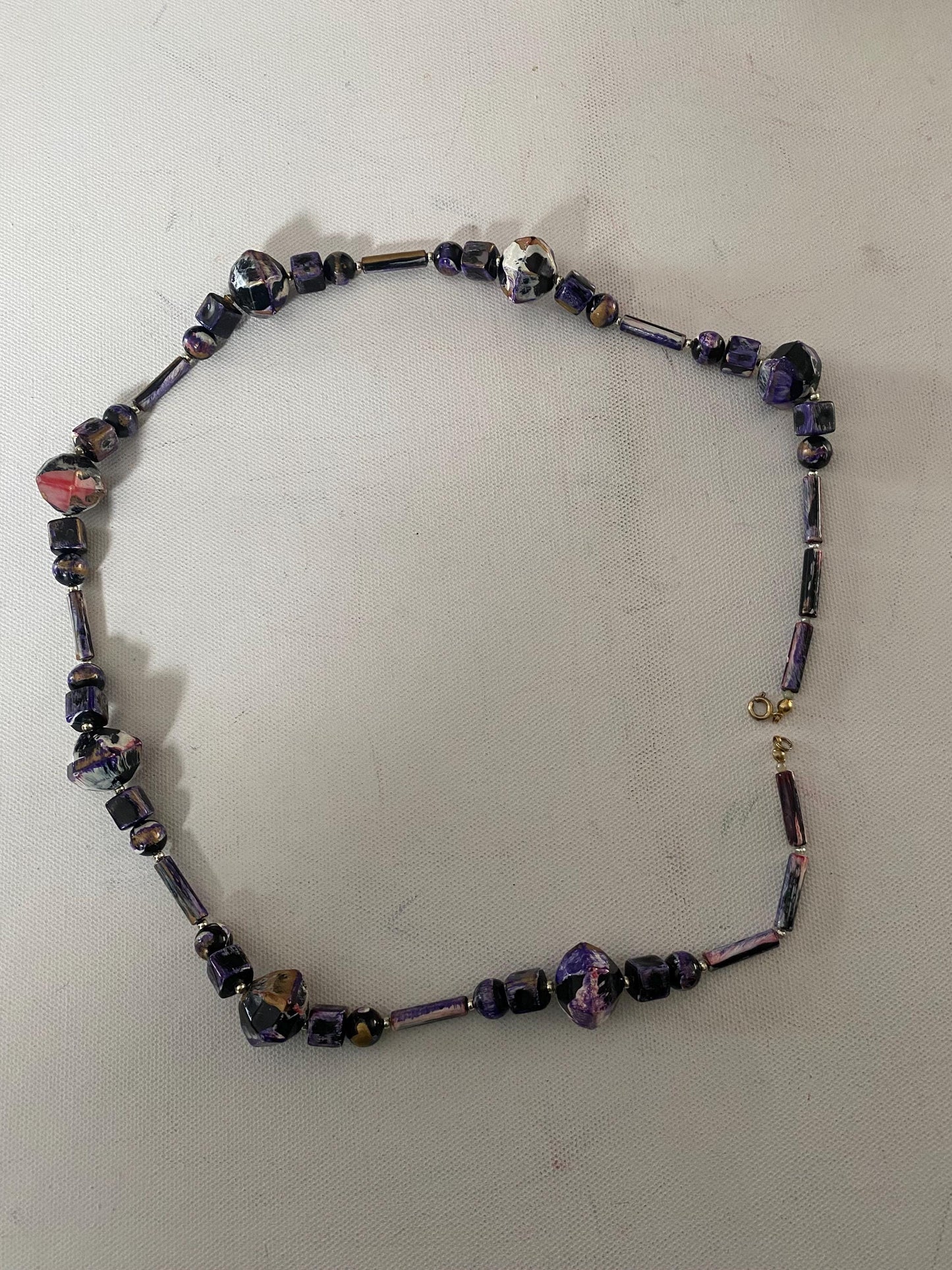 Vintage Purple Stones Necklace, Lover Antiques and Vintage