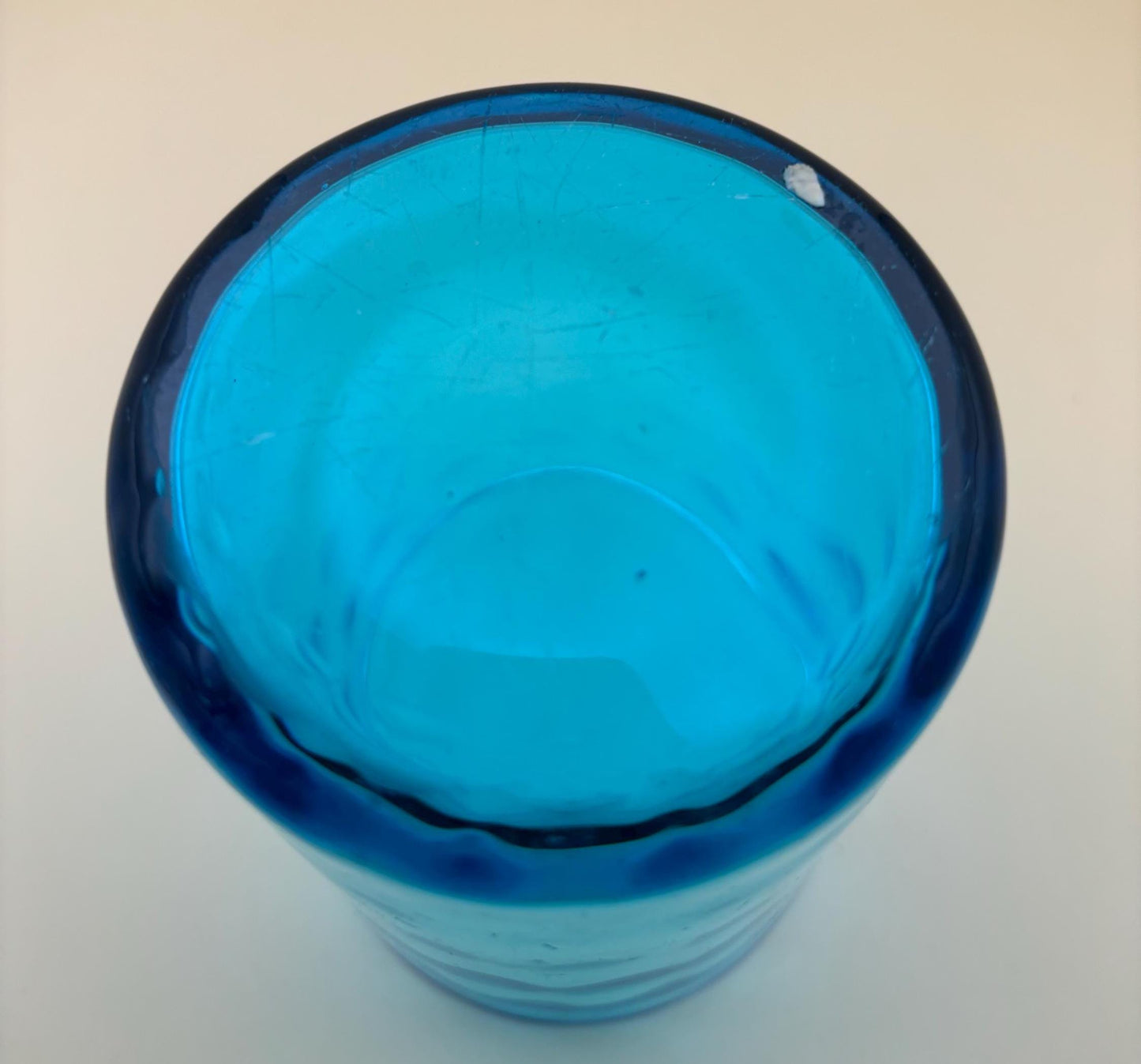 Vintage Hazel Atlas Teal Tumbler Lover Antiques and Vintage