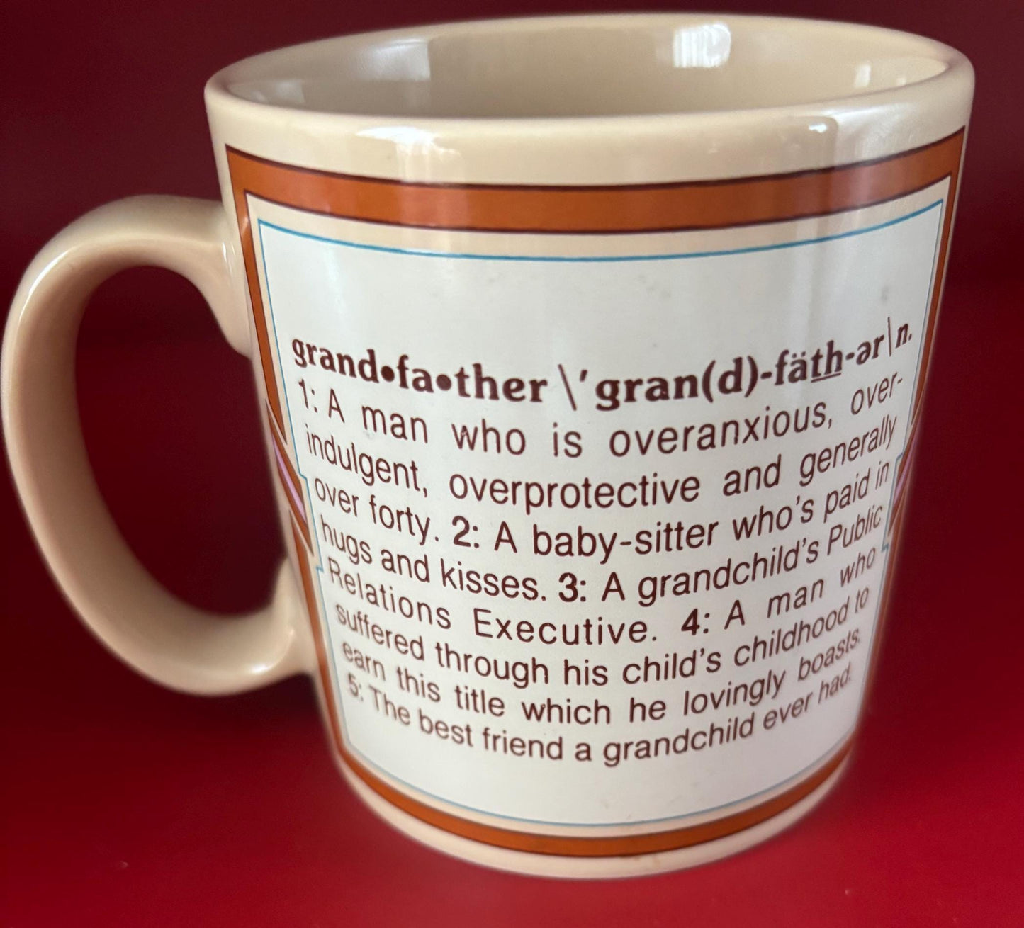 Grandpa Mug, Grandfather Cup, What is a Grandpa, Lover Antiques and Vintage