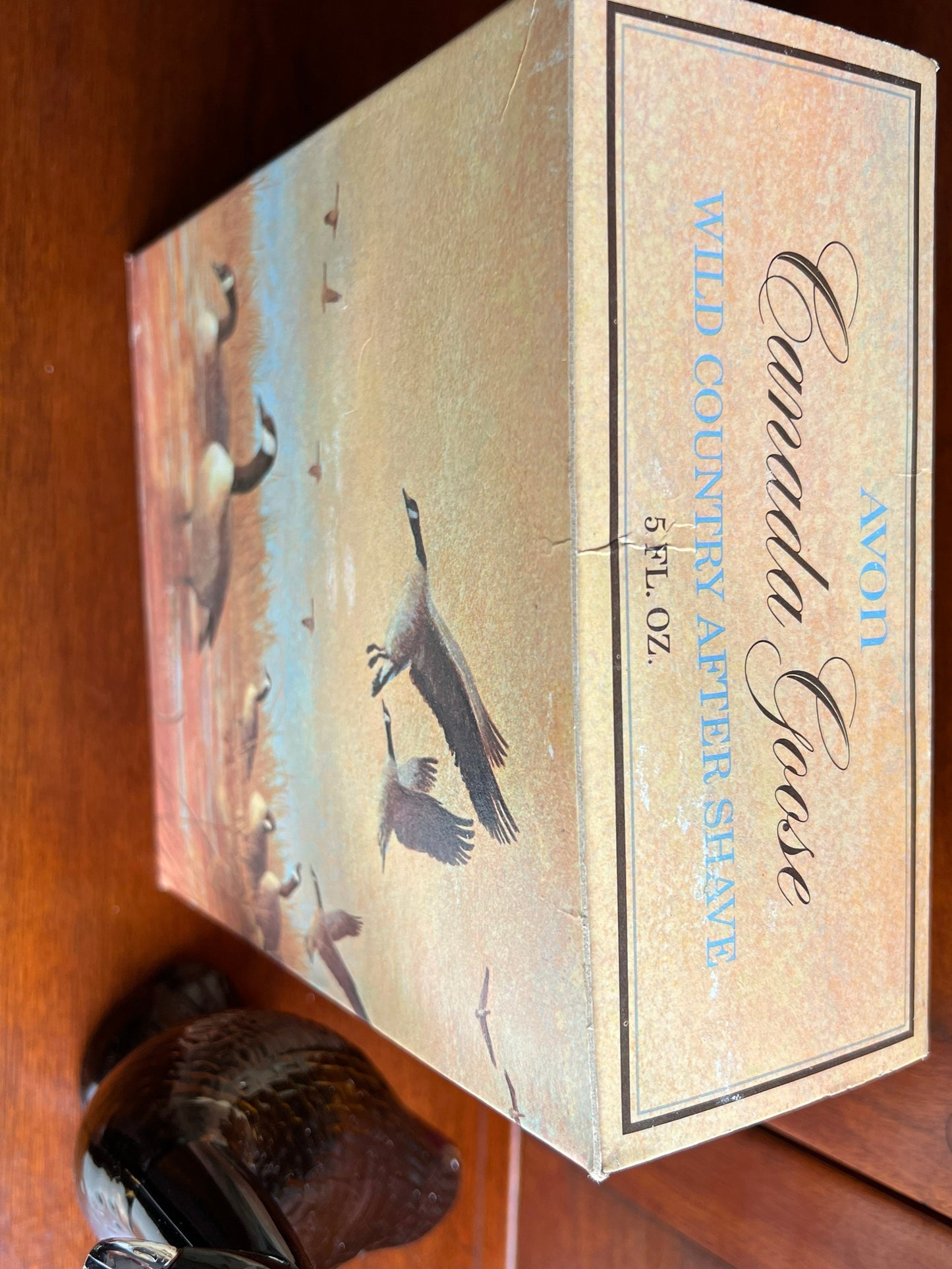 Vintage Avon Canada Goose Wild Country After Shave - Full Bottle in Box