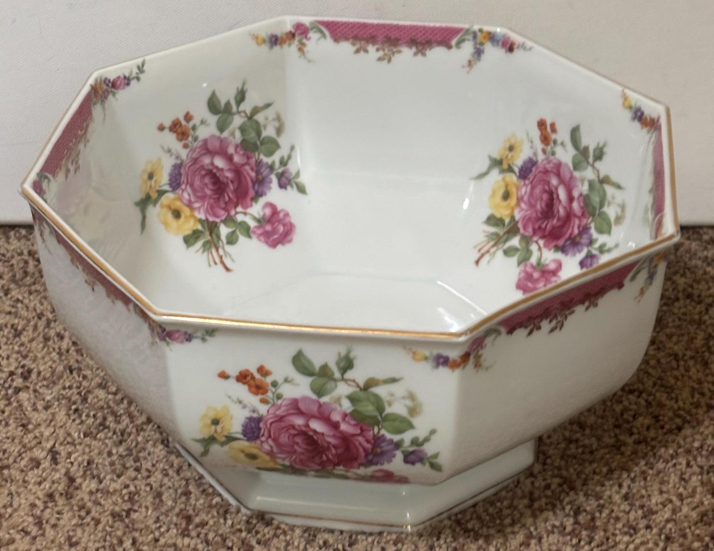 Rosenthal King Rose Bowl, Made in Bavaria, Lover Antiques and Vintage