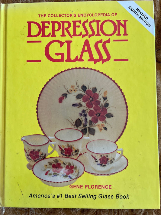 The Collector’s Encyclopedia of Depression Glass Book, Fire King, Anchor Hocking, Jeannette, Glass Art Guide, by Gene Florence, Vintage Book