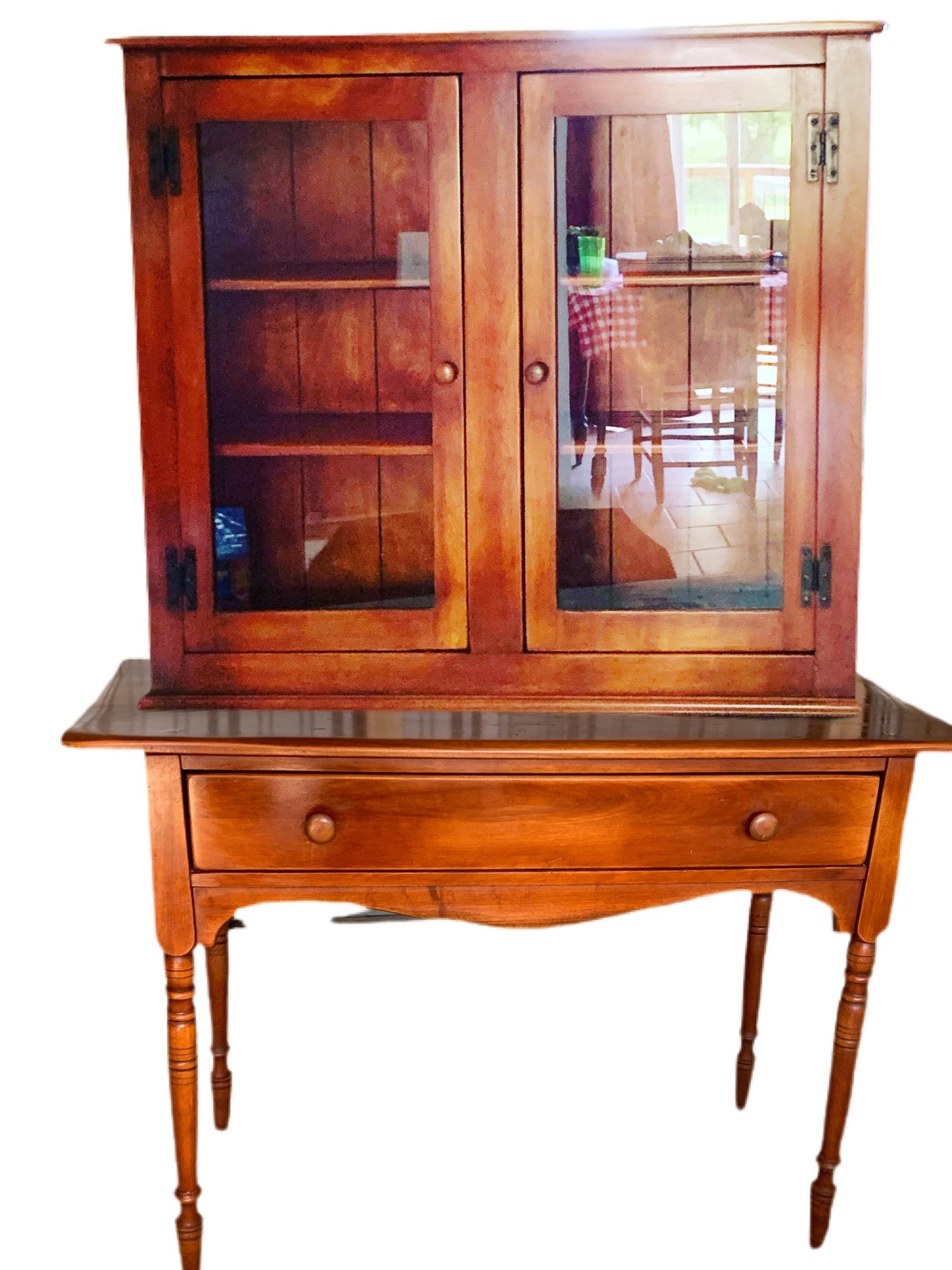 Vintage Cushman Colonial Farmhouse Server & China Closet Set