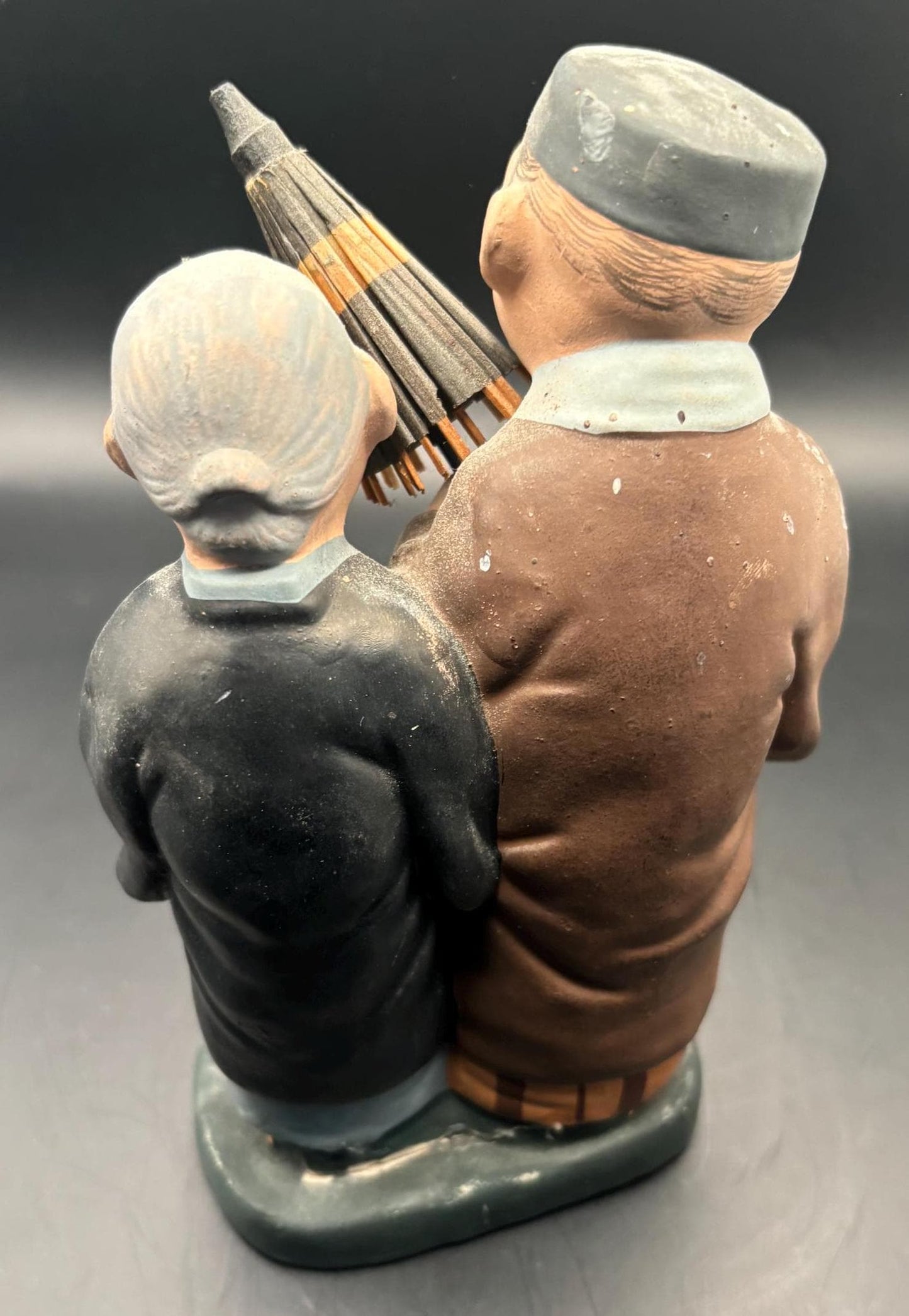 Vintage Man and Woman Porcelain Hand Painted Figurine Japan Lover Antiques and Vintage