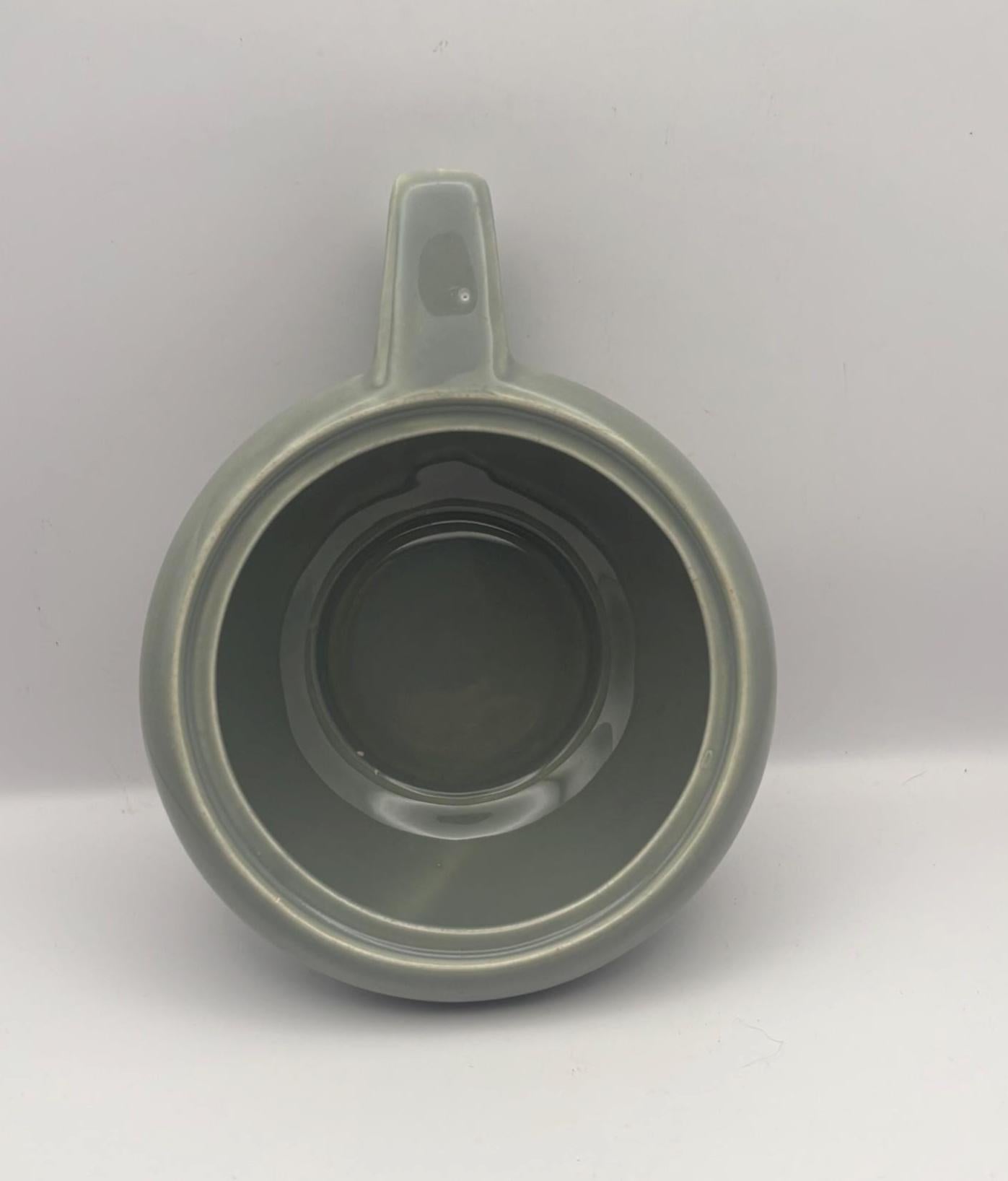 Russel Wright Mid Century Barrel Mug, Sage Green Cup, Lover Antiques and Vintage