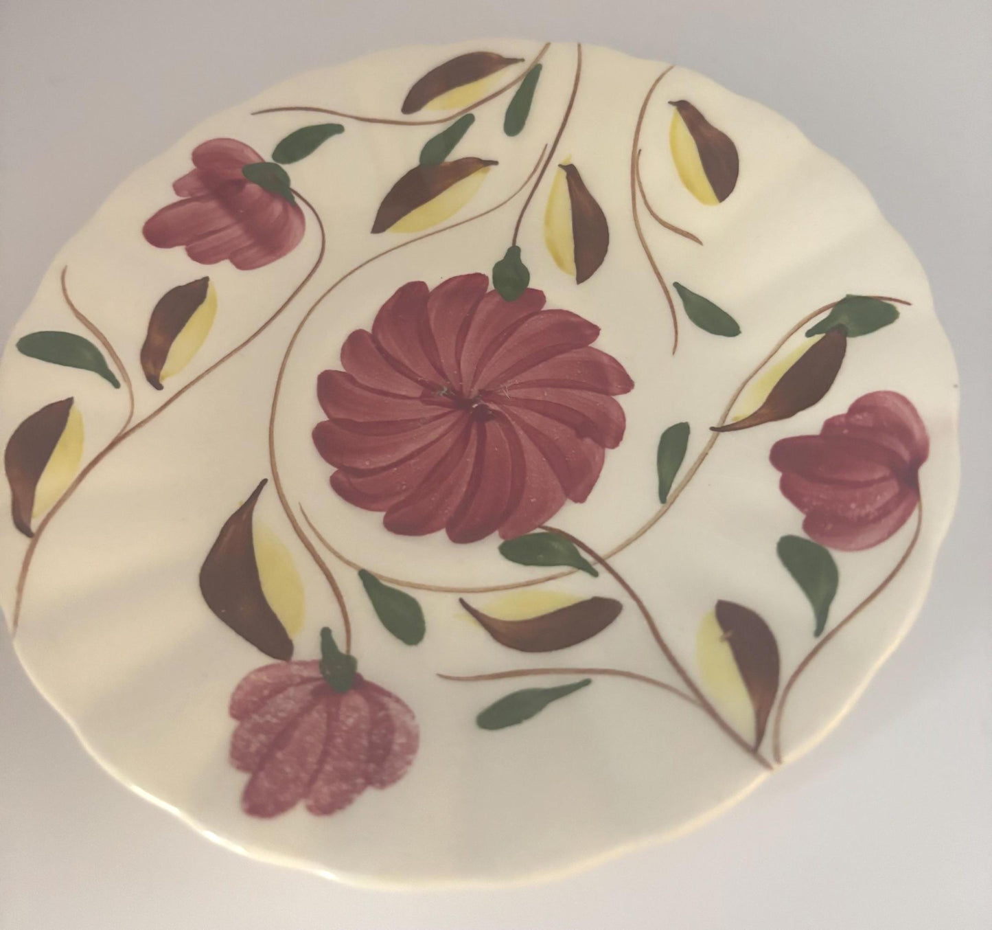 Blue Ridge Southern Potteries Saucer Plate, Laura Collection Design, Lover Antiques and Vintage