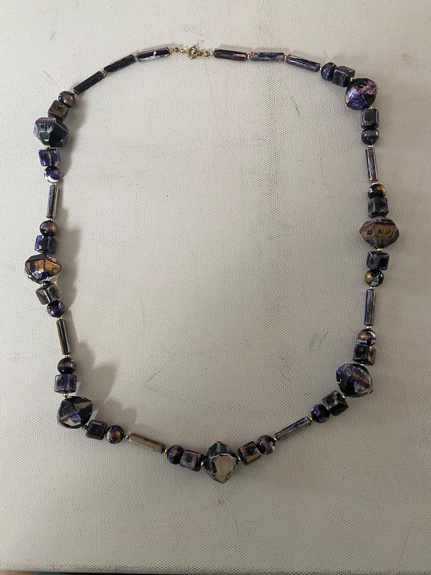 Vintage Purple Stones Necklace, Lover Antiques and Vintage