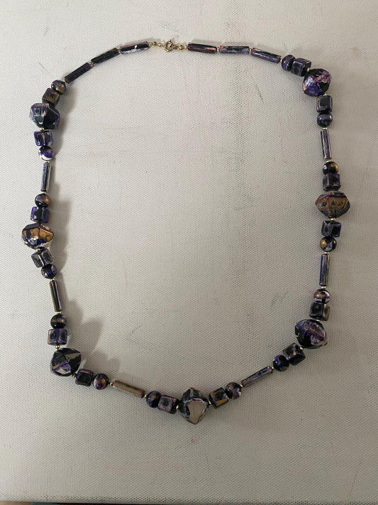 Vintage Purple Stones Necklace, Lover Antiques and Vintage