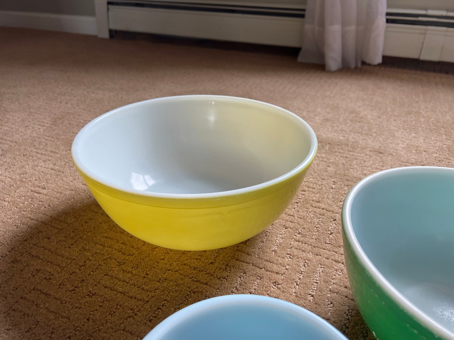 Vintage Pyrex Set of 3 Mixing Bowls Lover Antiques and vintage