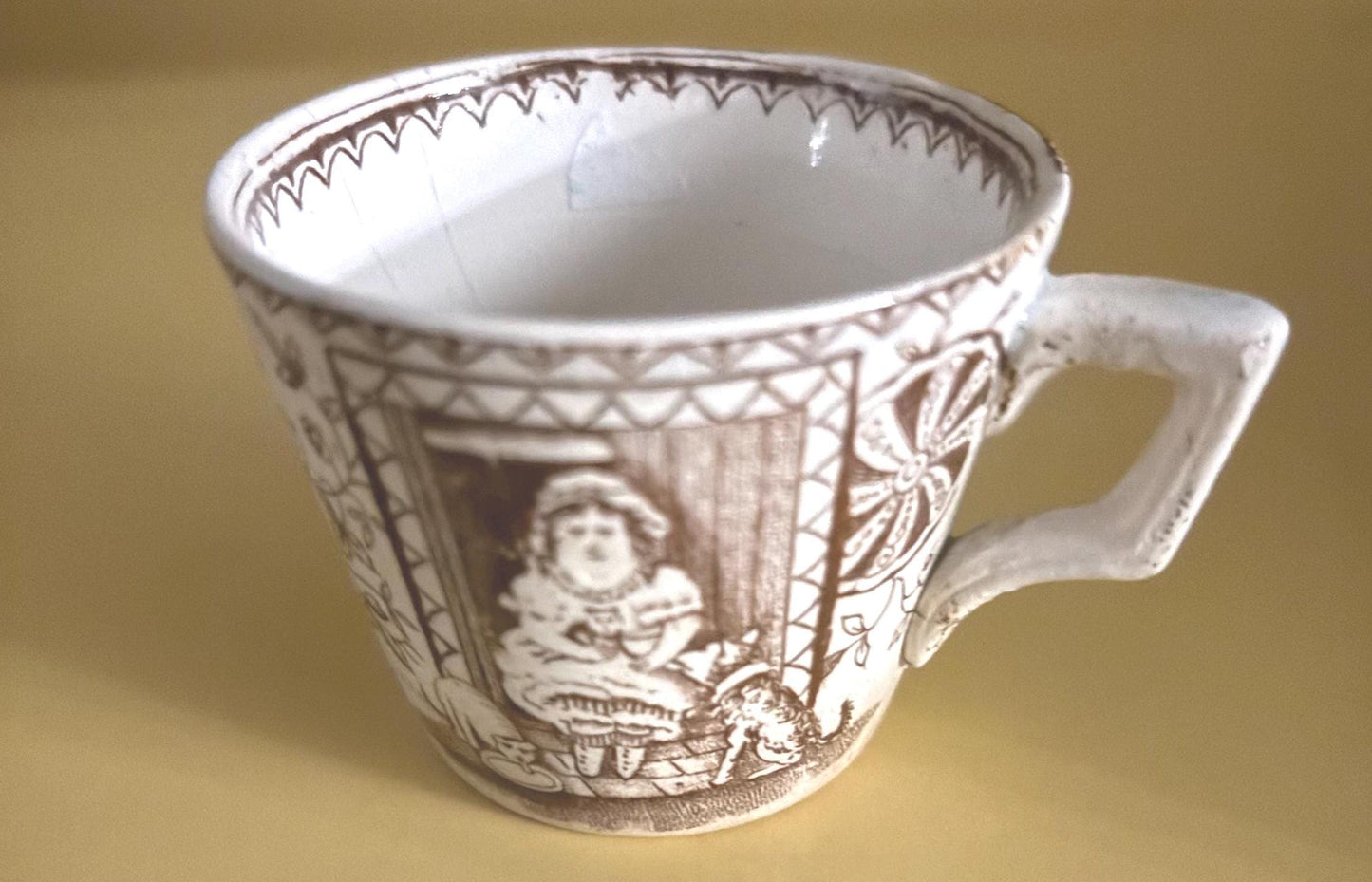 Staffordshire Tea Cup and Saucer Made in England Lover Antiques and Vintage