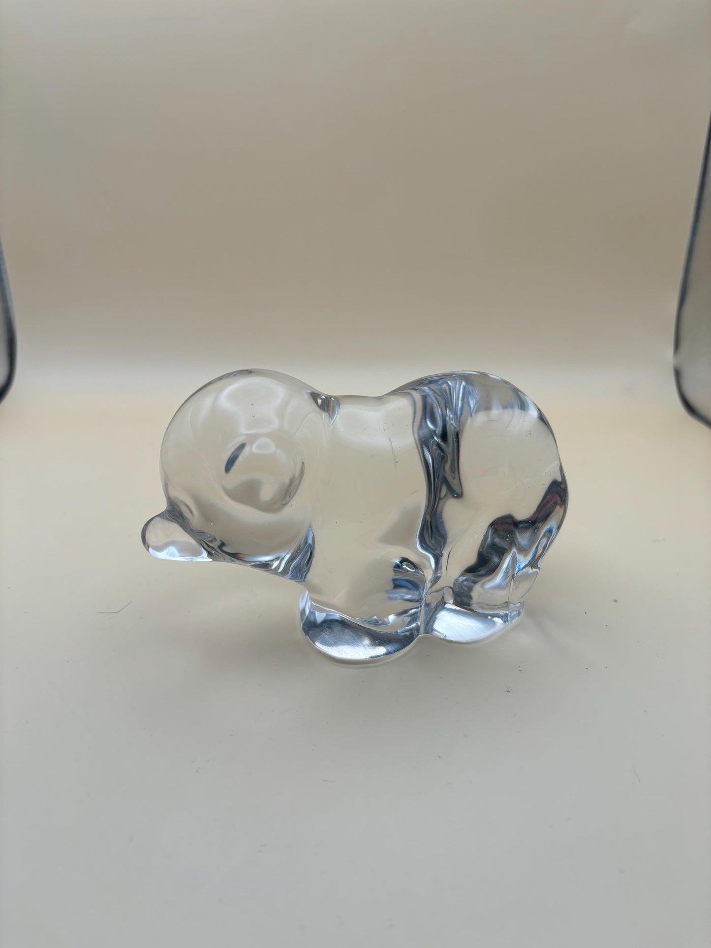 Vintage Glass Bear Cub Glass Animal Glass Art Paperweight Lover Antiques and Vintage