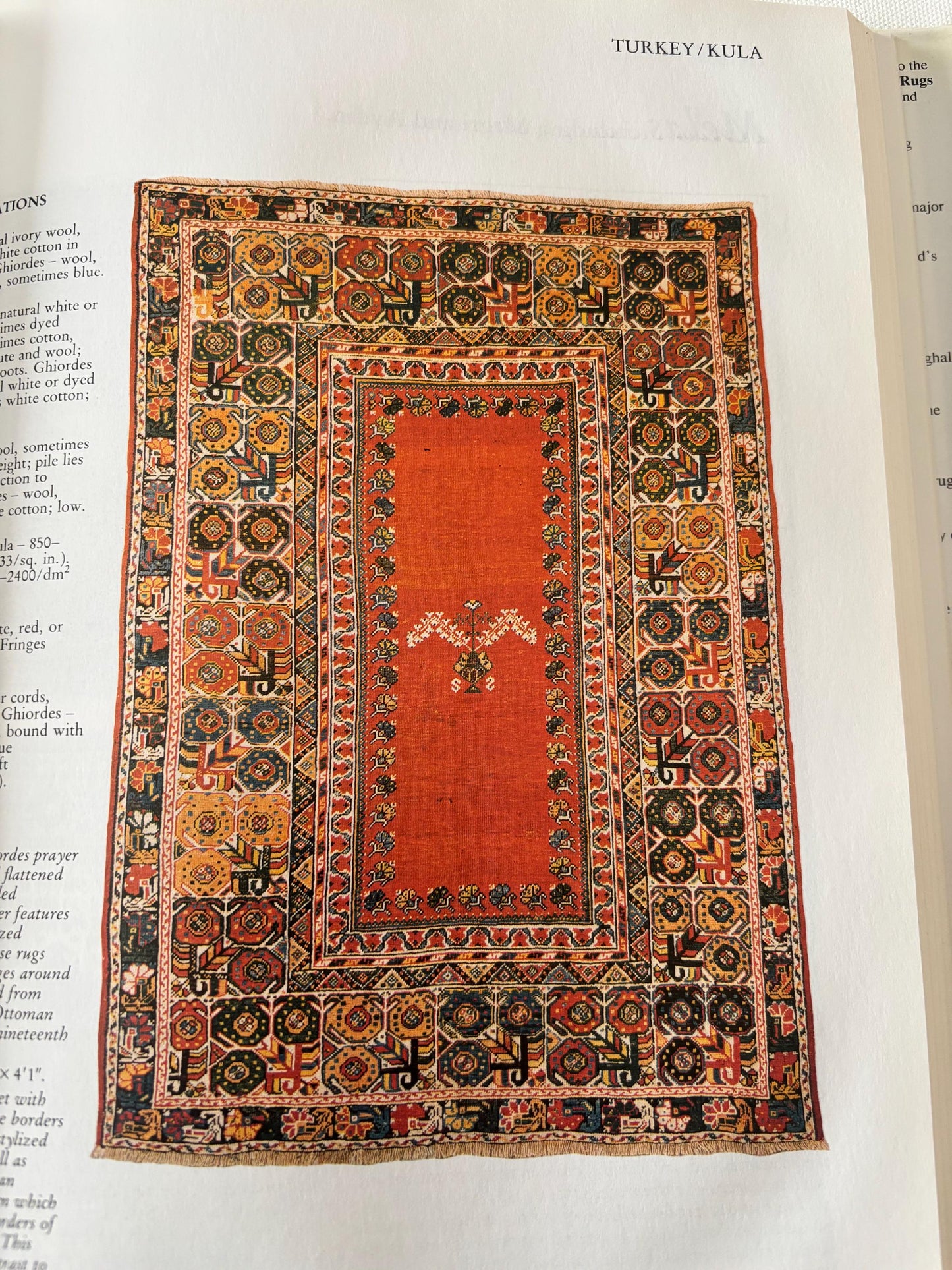 The Atlas of Rugs & Carpets Book, A Comprehensive Guide for the Buyer and Collector, Lover Antiques and Vintage
