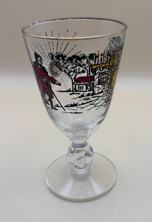 Vintage Libbey Treasure Island Cordial Glass Lover Antiques and Vintage