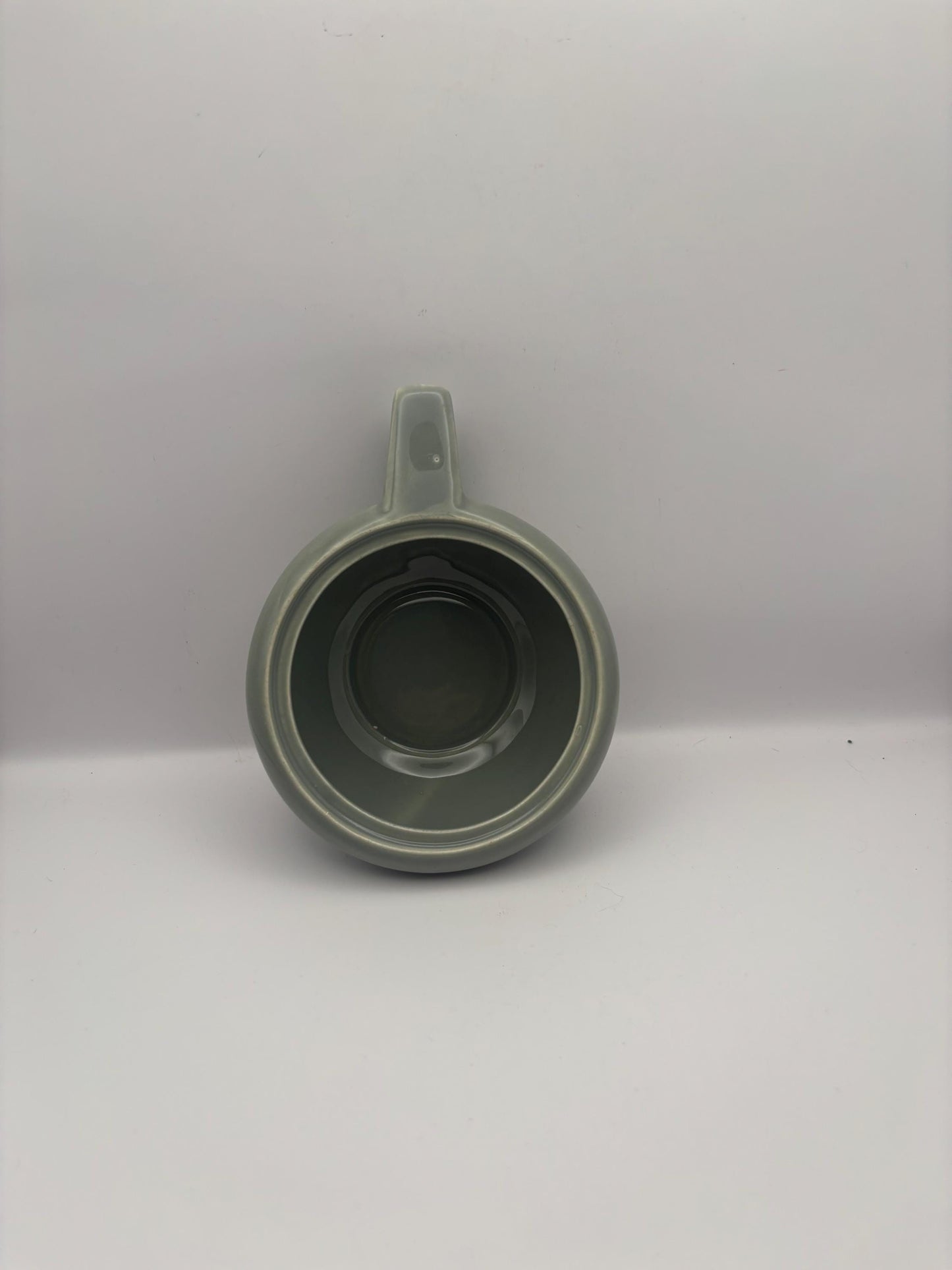 Russel Wright Mid Century Barrel Mug, Sage Green Cup, Lover Antiques and Vintage