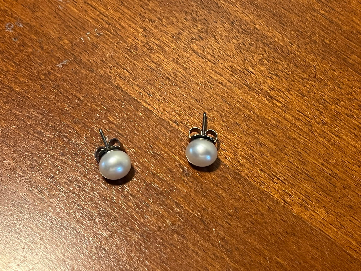 Vintage large faux pearl earrings with stainless steel posts earring jewelry Lover Antiques and Vintage