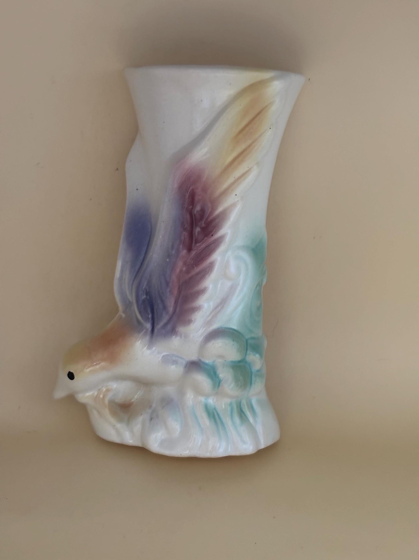 Vintage Morton Pottery Bird of Paradise Wall Pocket, Lover Antiques and Vintage