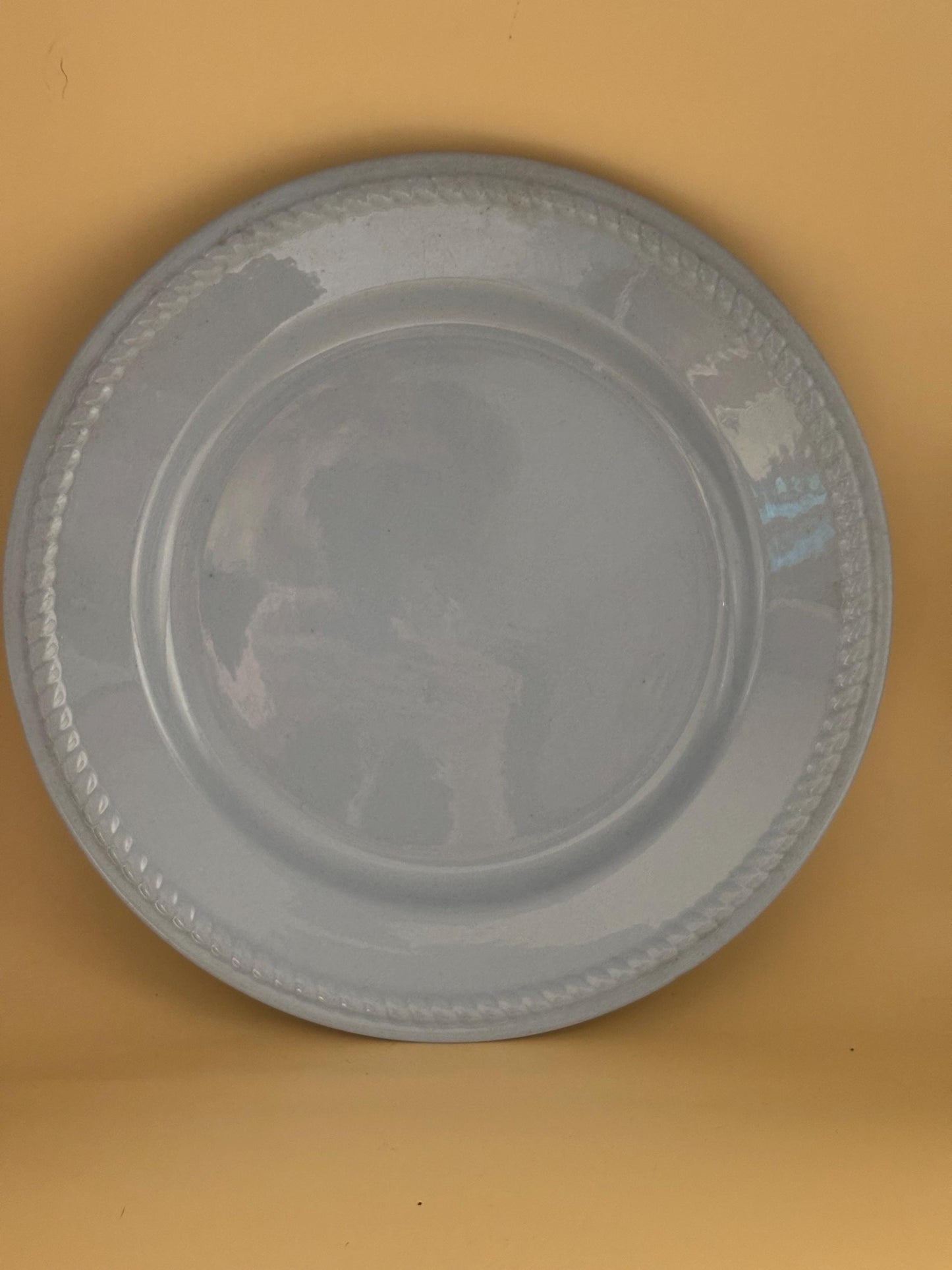 Homer Laughlin Kraft Blue Large Plate or Platter, Lover Antiques Vintage