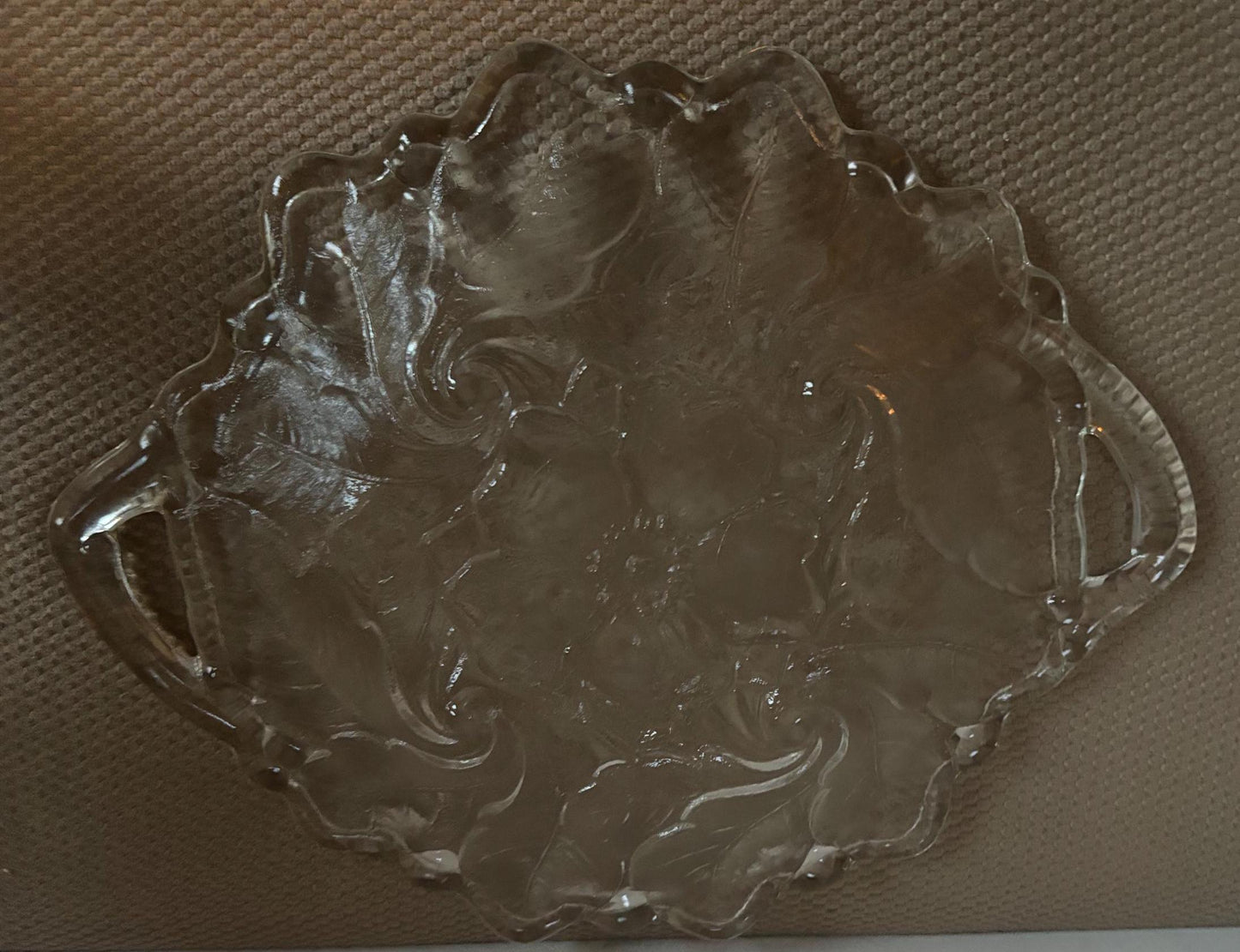 Vintage Indiana Glass Wild Rose Large Plate or Platter Dinner Plate Lover Antiques and Vintage