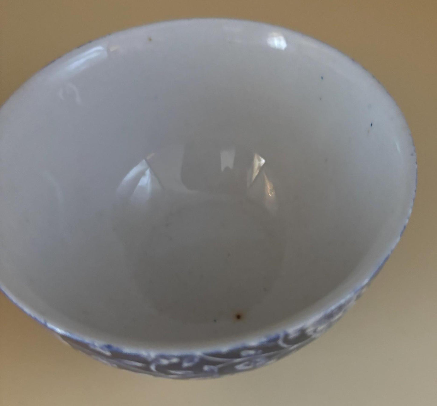 Vintage CALICO Blue Floral Bowl Royal Crownford Ironstone England Blue and White Flowers Burleigh Transferware Lover Antiques