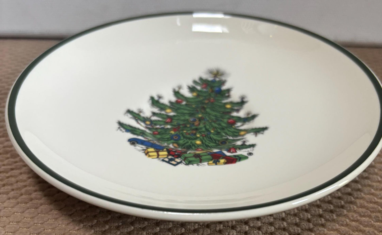 Vintage Saucer Plate Christmas Tree Plate by Cuthbertson Made in England Lover Antiques and Vintage