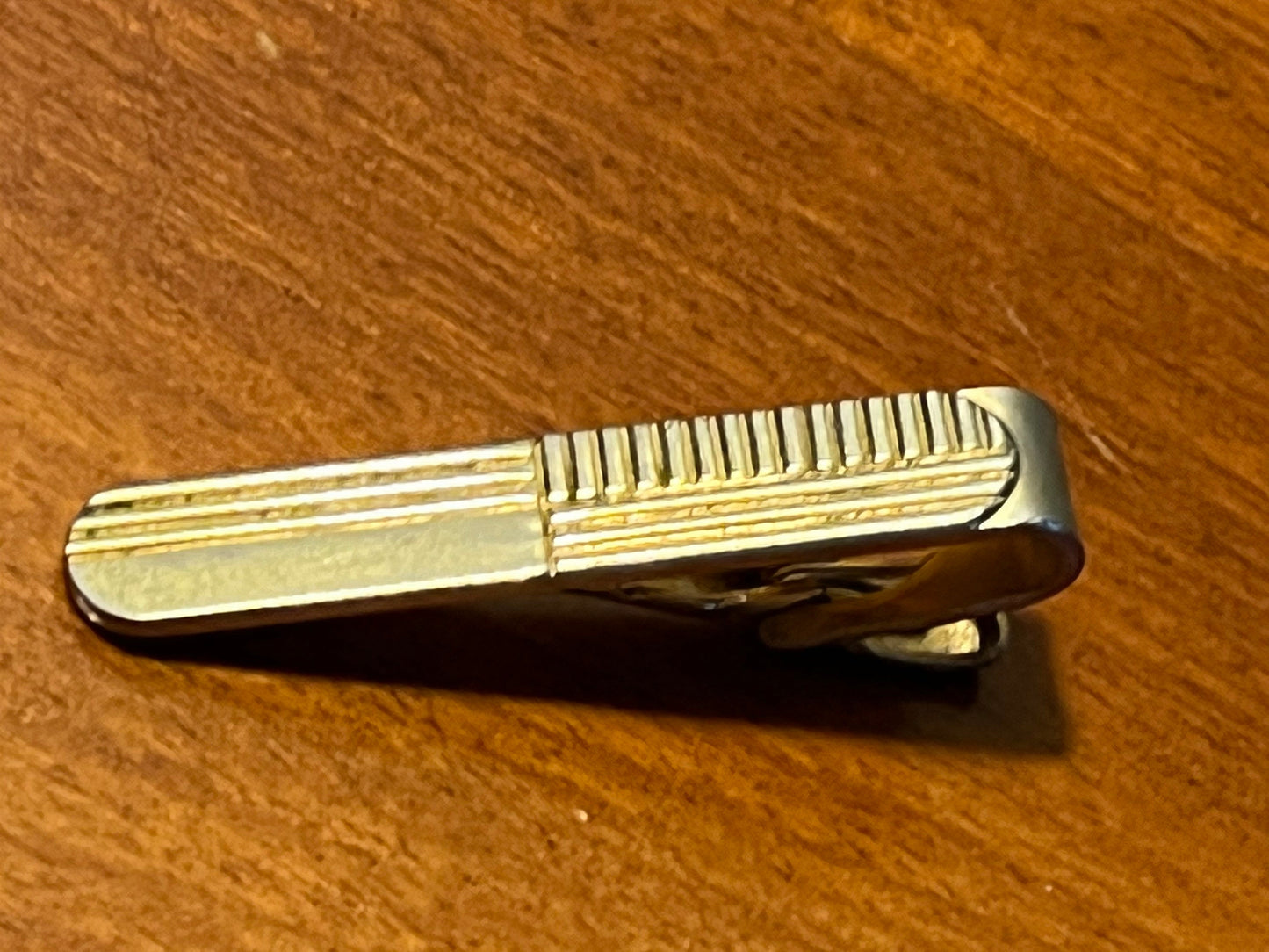 Vintage Speidel mens brass tie clip circa 1950’s mid century modern collectibles