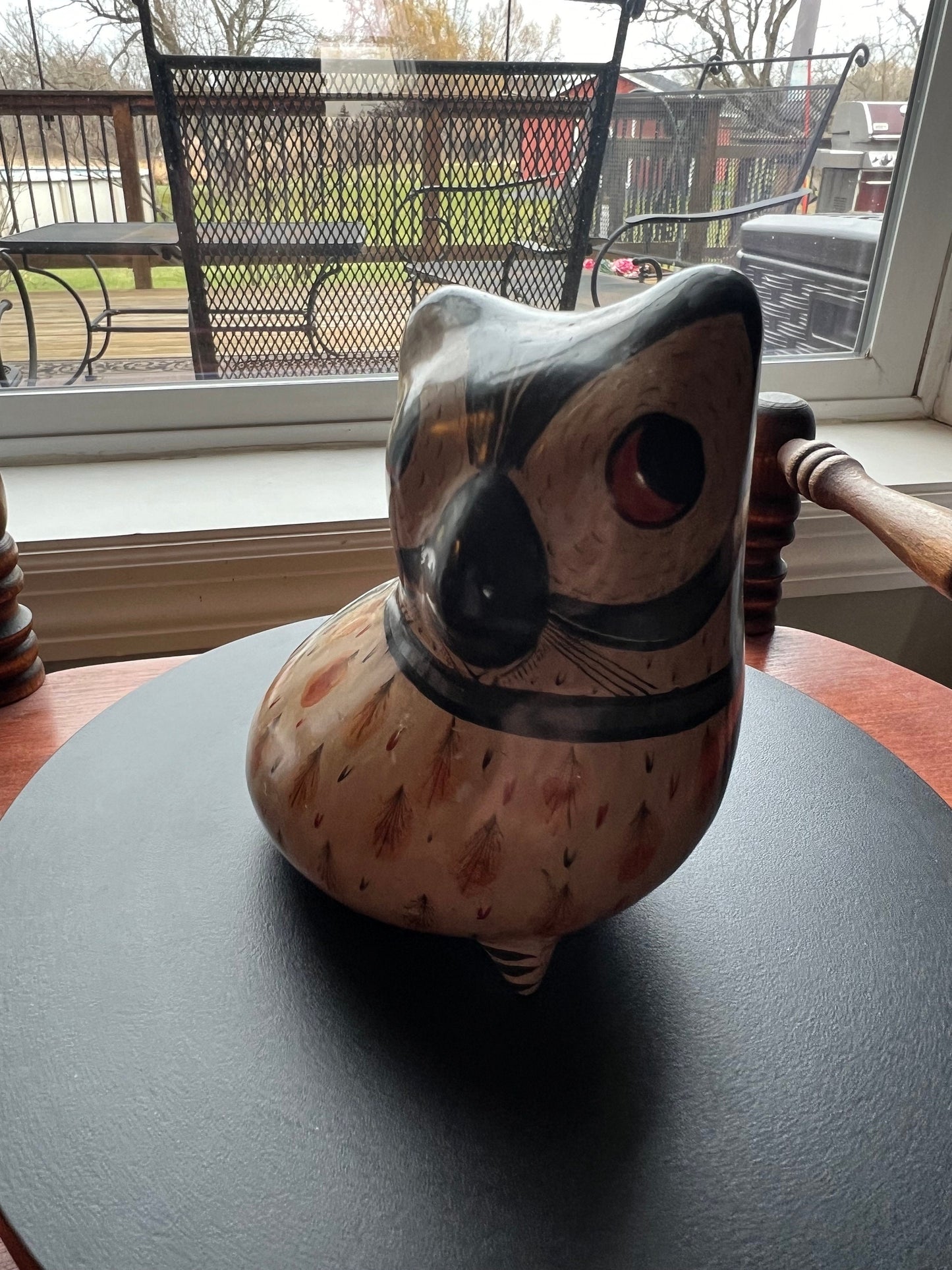 Vintage Solis Tonala Mexican Pottery Owl - Ken Edwards Style