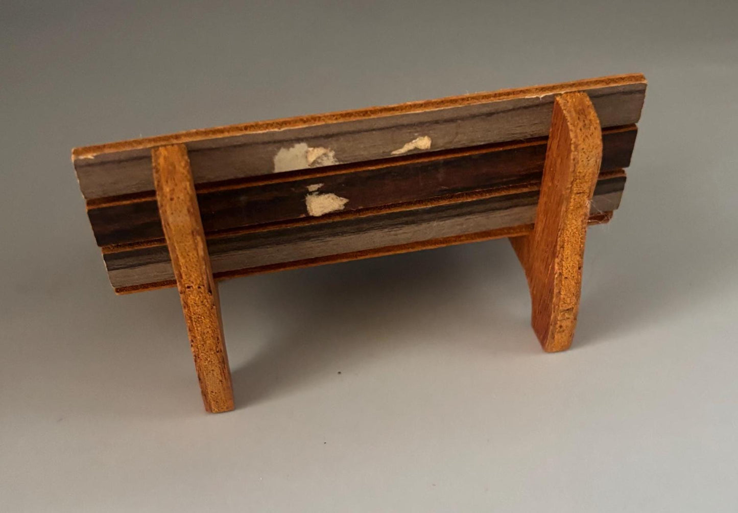 Vintage Dollhouse Wood Bench Miniature Wooden Furniture Lover Antiques Vintage