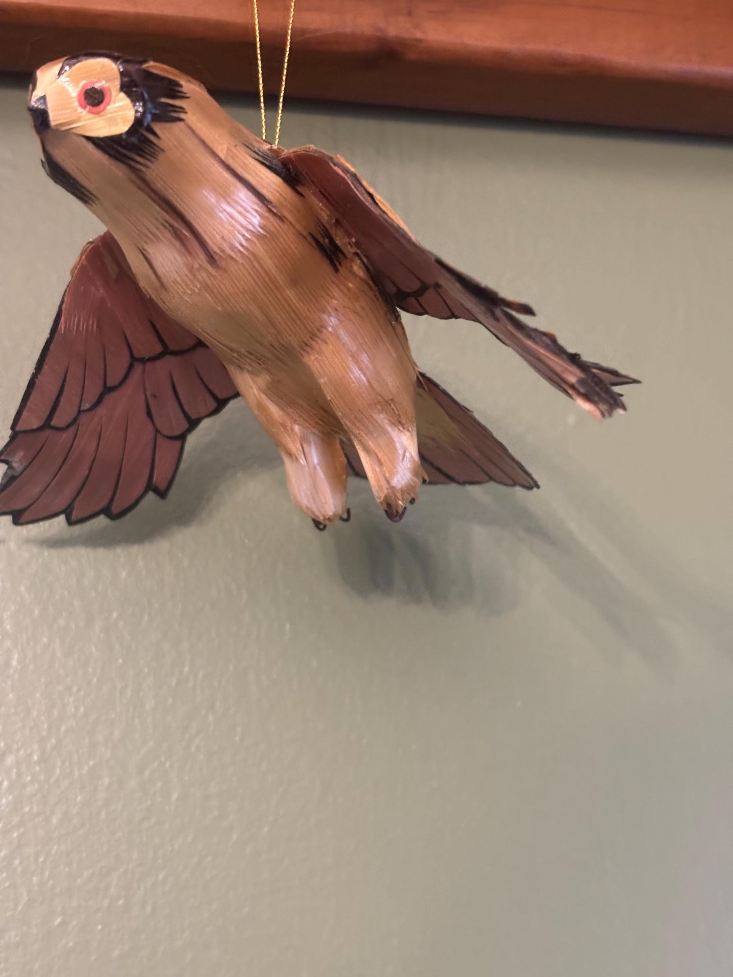 Vintage Flying Owl Copper Owl in Flight Ornament Gift For Her Lover Antiques and Vintage