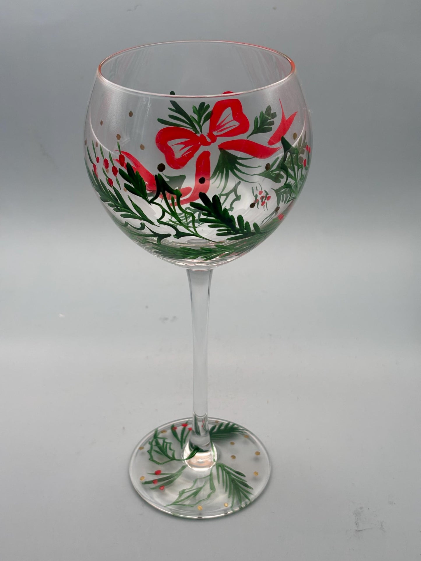 Lenox Gems Hand Painted Balloown Wine Glass, Lover Antiques and Vintage