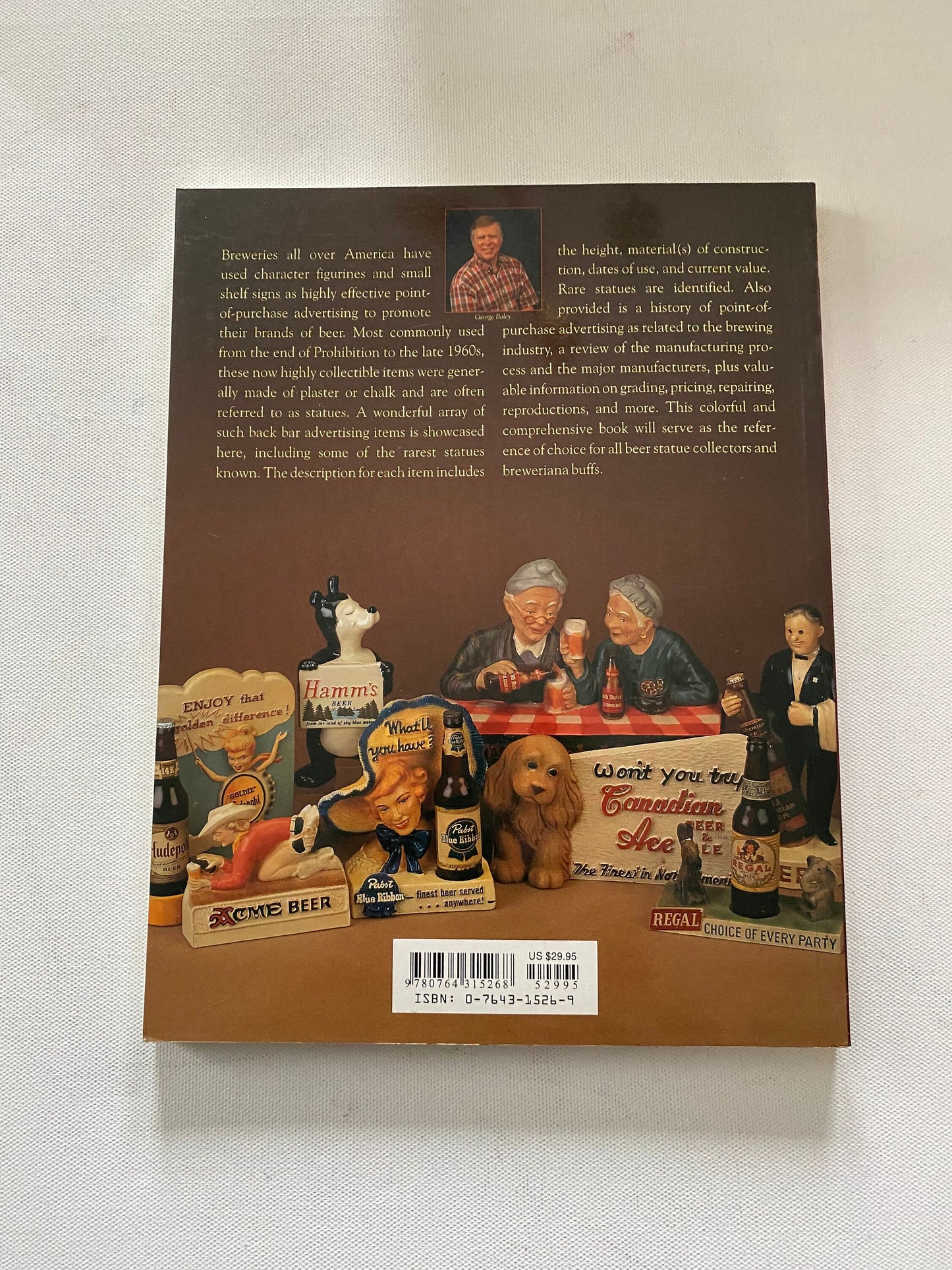 Vintage Back Bar Beer Figurines Book by George Baley